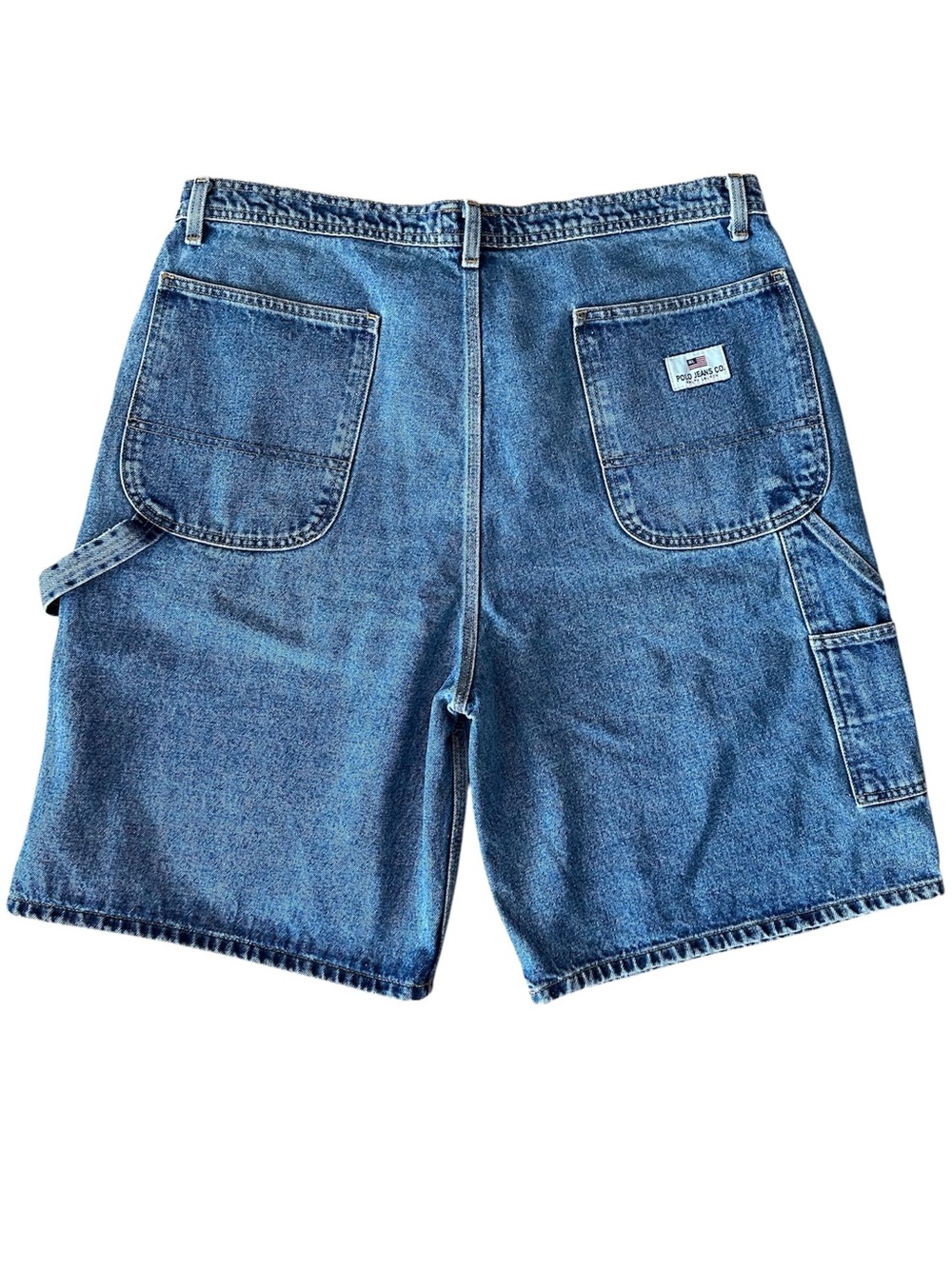 Ralph Lauren Polo Jeans Co. Y2K Carpenter Denim Shorts Jorts Size 38 Streetwear